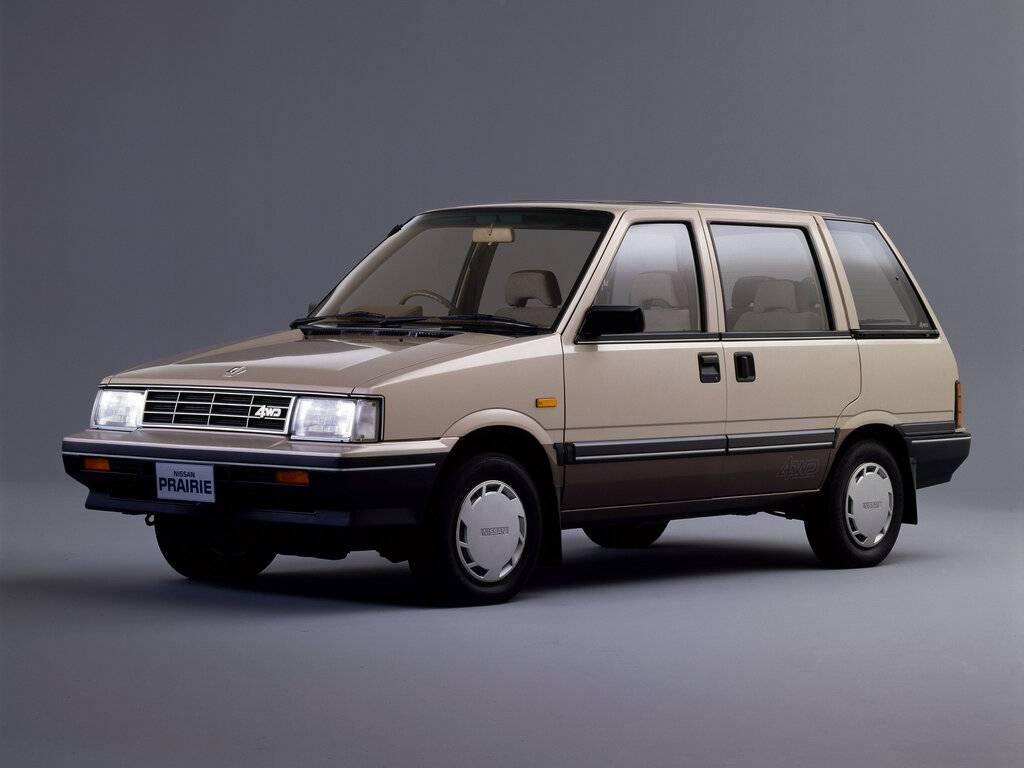 Nissan Prairie (BM10, HNM10, PM10, VBM10) 1 поколение, рестайлинг, минивэн (01.1985 - 08.1988)